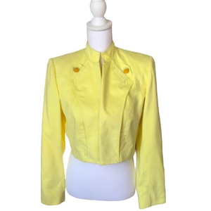 Alberto Makali Sport Citrus Yellow Blazer‎ 8 EEUC